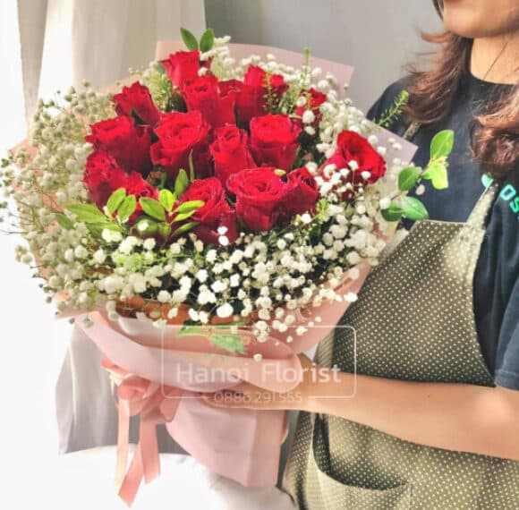 Mẫu Bó Hoa Hồng Đẹp Cho Ngày Valentine